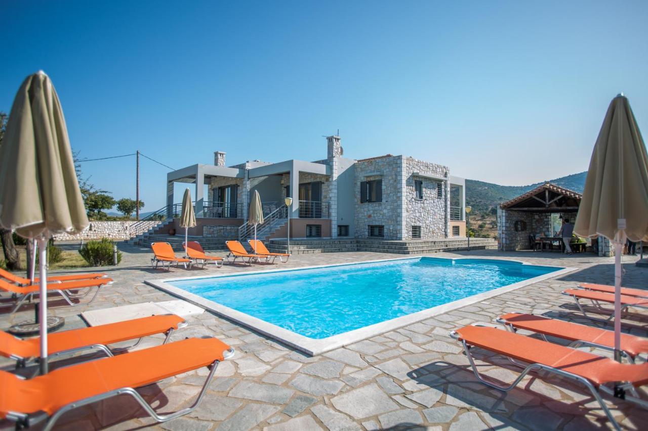 Raise Luxury Villas With A Great Sea View Of Astros Oriní Meligoú Luaran gambar